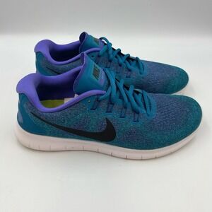 Nike Free RN 2017 Blue Purple Running Shoes 880840-300 Women's Sz 9.5